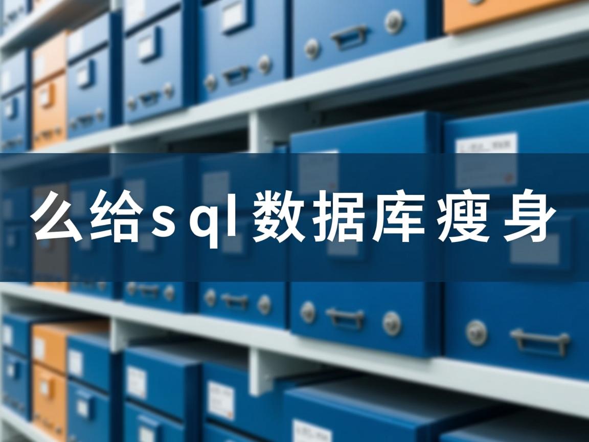 怎么给sql数据库瘦身