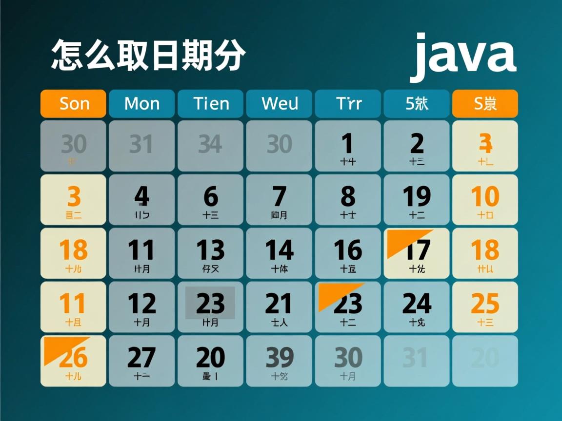 java怎么取日期的月份  第1张