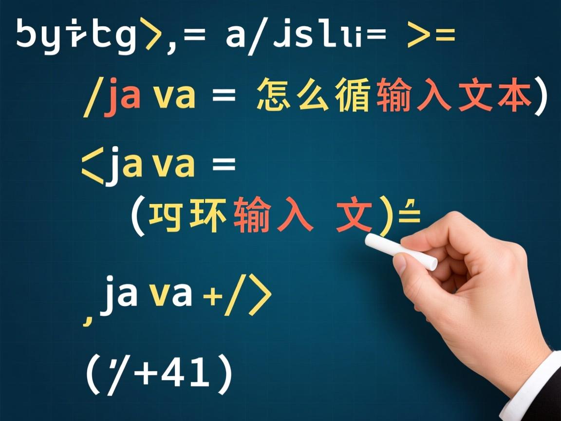 java怎么循环输入文本