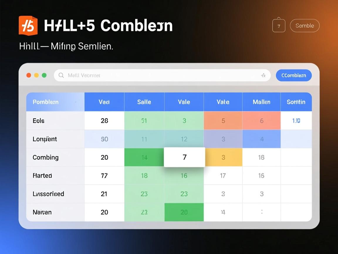 html5如何把表格合并  第2张