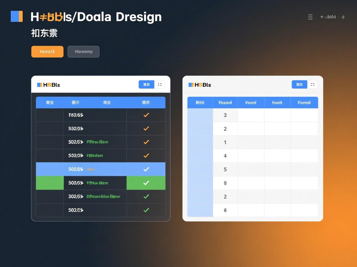 html如何让两个表格并列显示  第1张