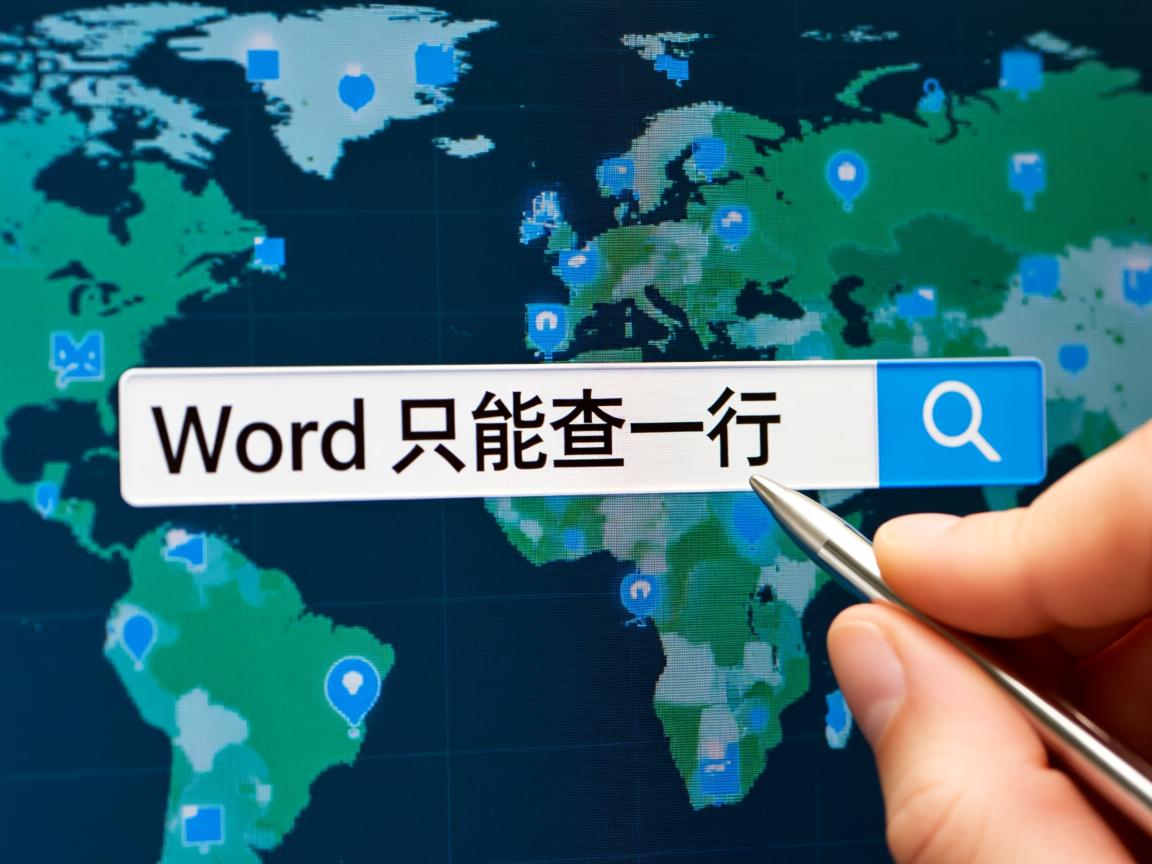 为什么Word查找只能查一行
