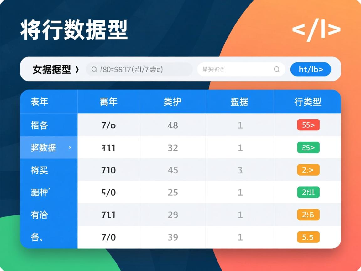 html如何获取表格数据类型  第1张