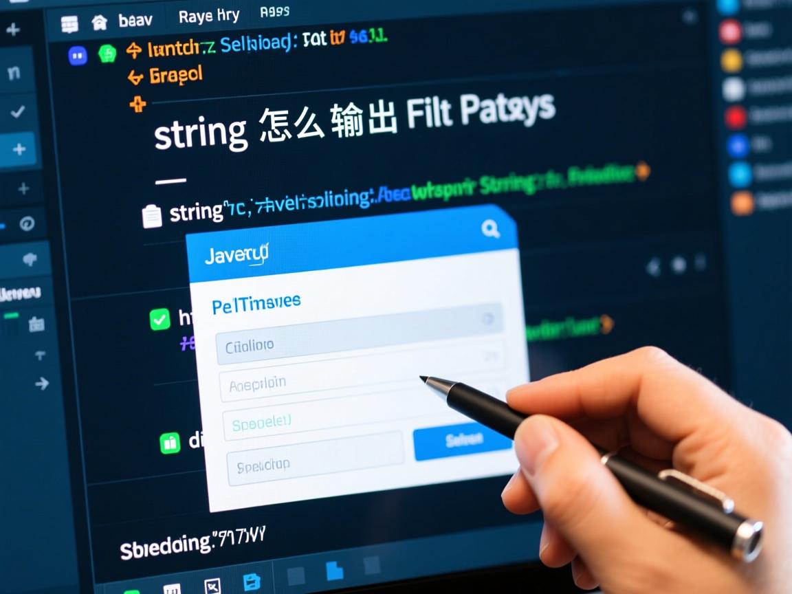 java中string怎么输出到文件路径