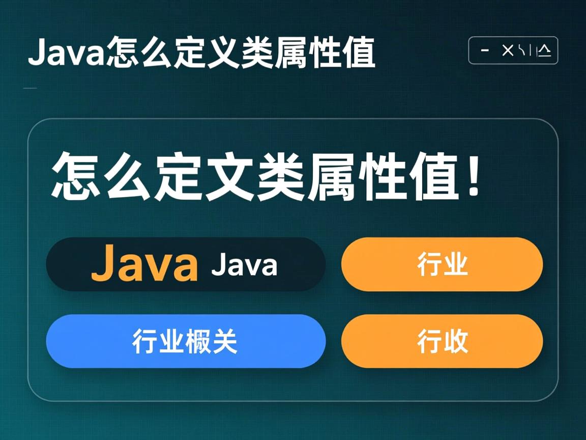 java怎么定义类属性值