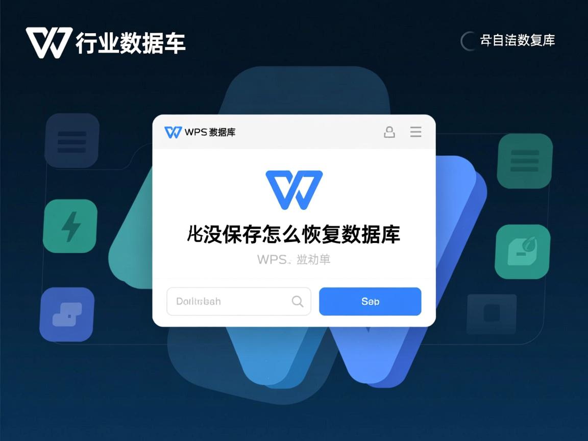 关闭wps时没保存怎么恢复数据库  第3张
