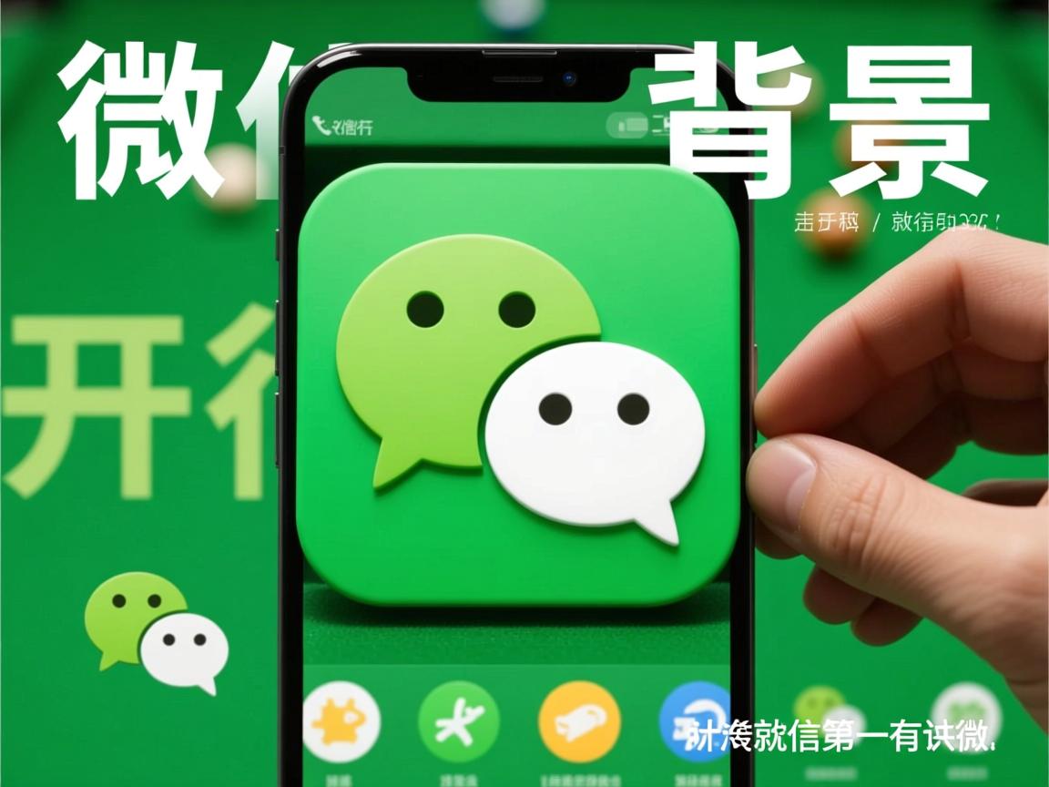 为什么一开微信就有背景