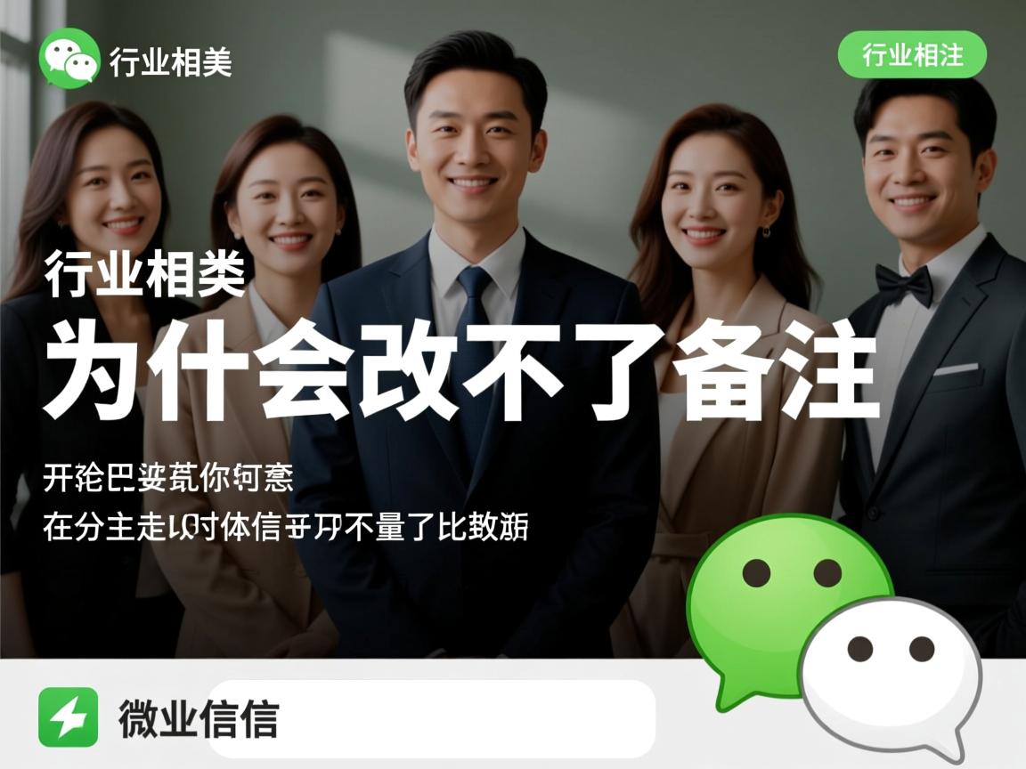 微信为什么会改不了备注