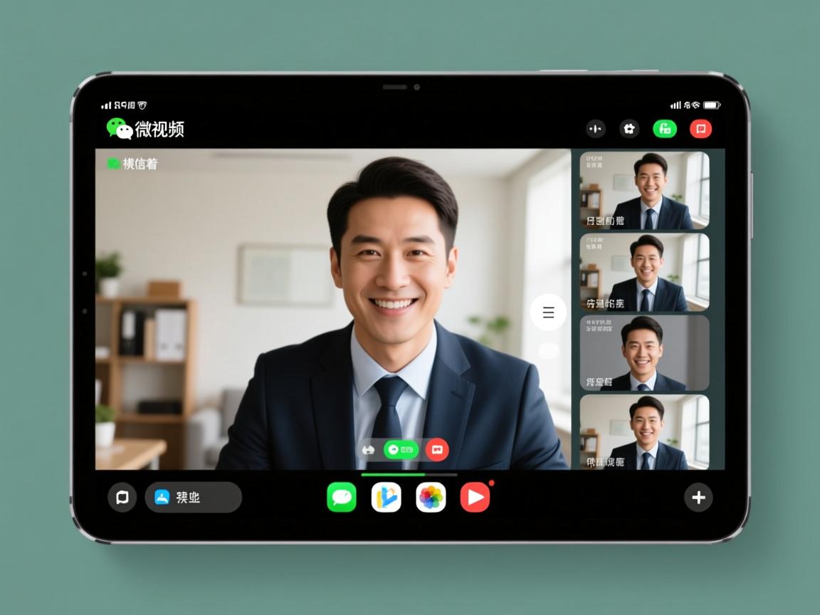 ipad微信视频屏幕为什么横着