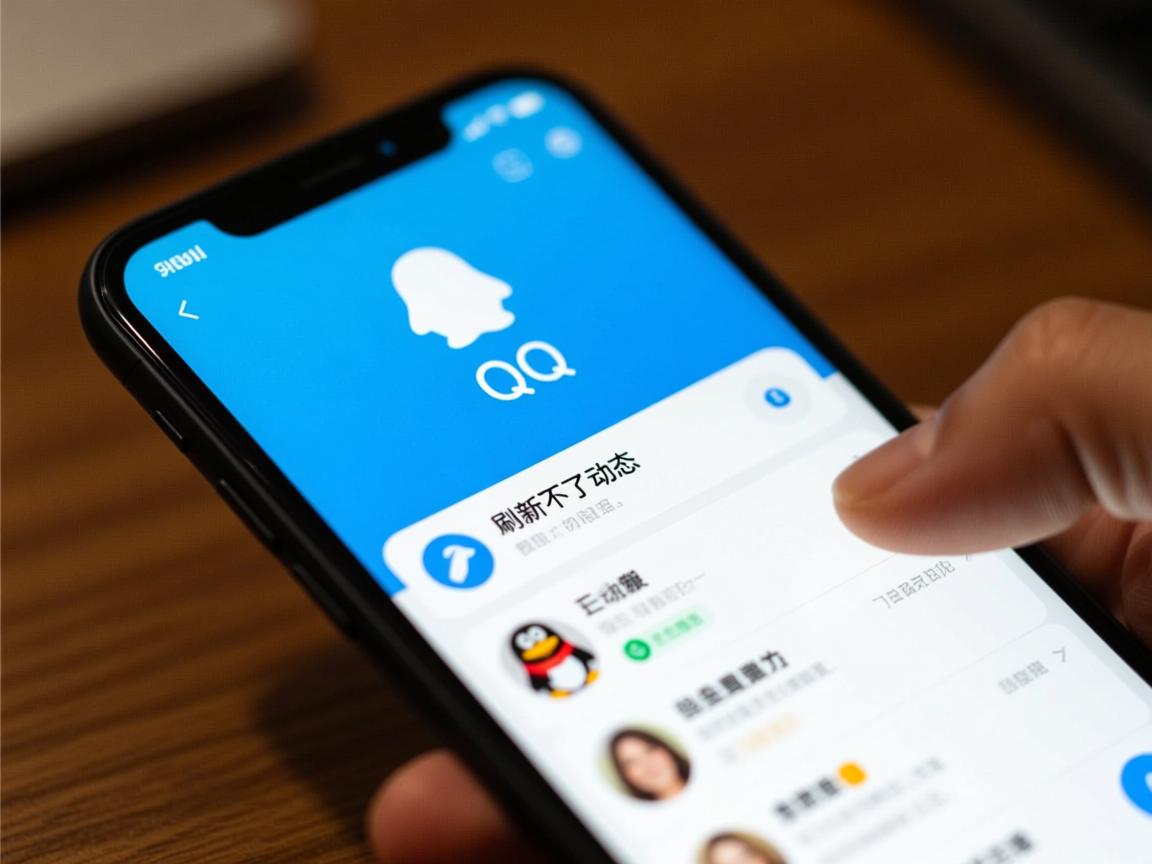 为什么qq手机上刷新不了动态