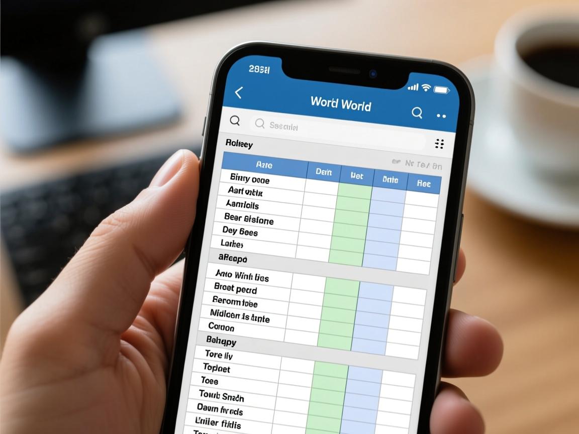 为什么手机不能看word表格