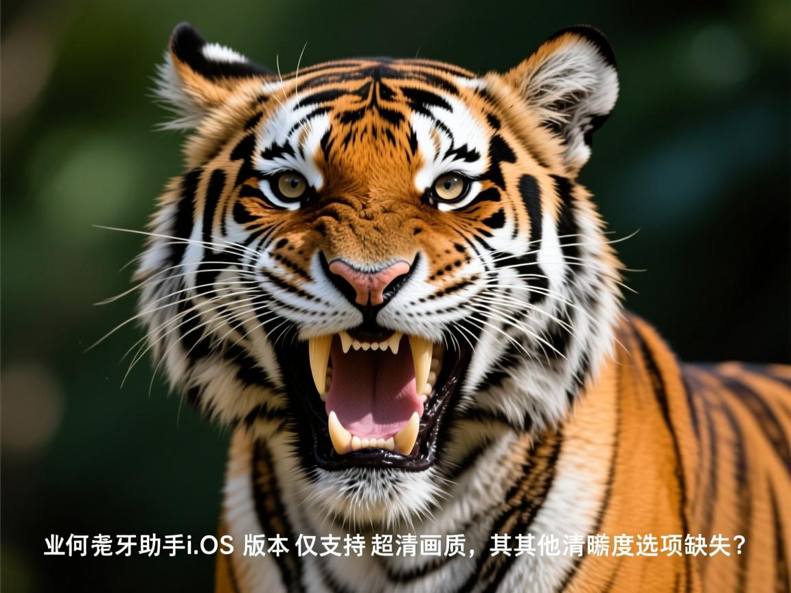 为何虎牙助手iOS版本仅支持超清画质，其他清晰度选项缺失？