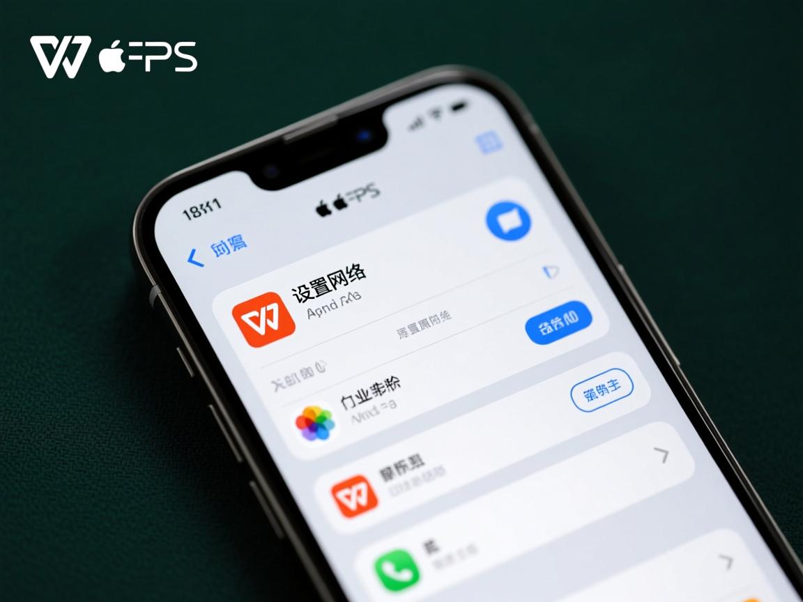 为什么苹果手机wps不能设置网络