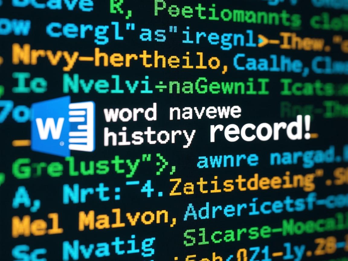 为什么word没有历史记录