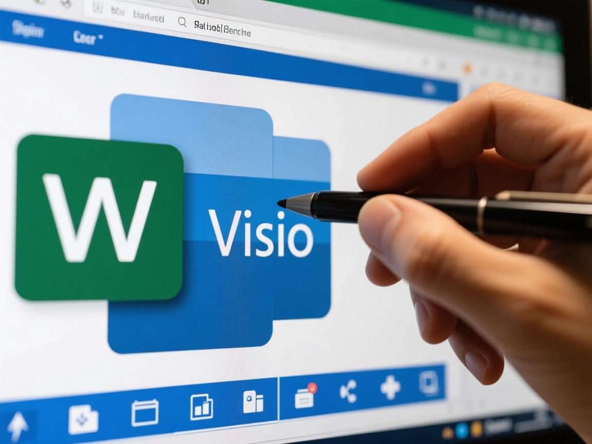 为何下载的Visio文件在打开时显示为W字符而非正常图形？  第2张