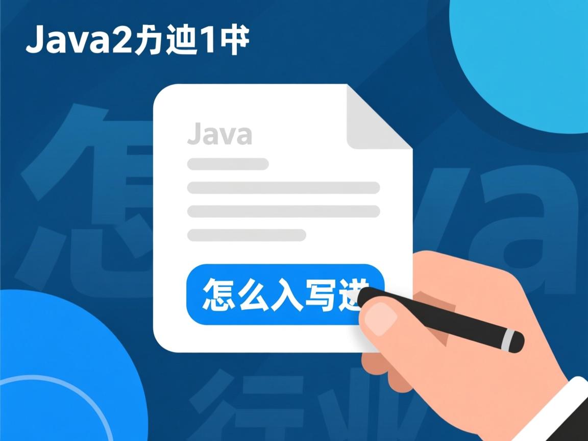 java怎么写入文件