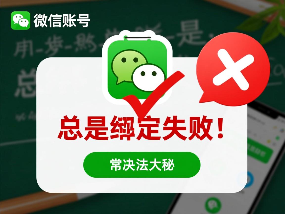 为何我的微信账号总是绑定失败?常见原因及解决方法大揭秘! 第2张 为何我的微信账号总是绑定失败?常见原因及解决方法大揭秘! 第2张