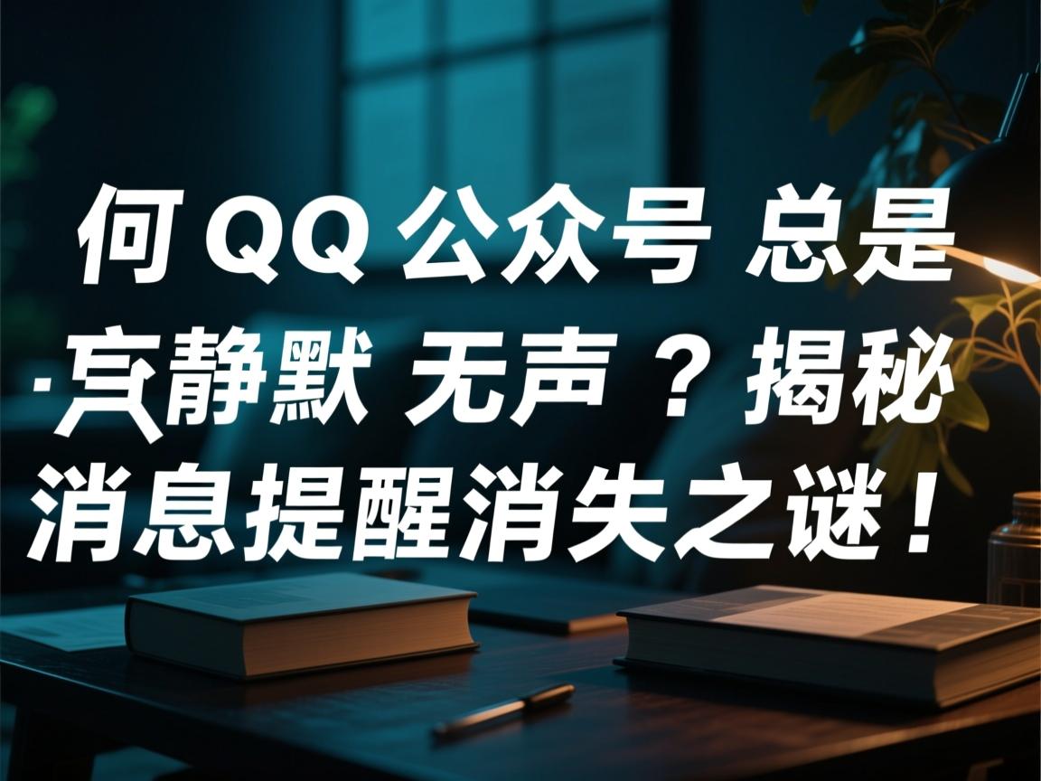 为何QQ公众号总是静默无声？揭秘消息提醒消失之谜！  第1张