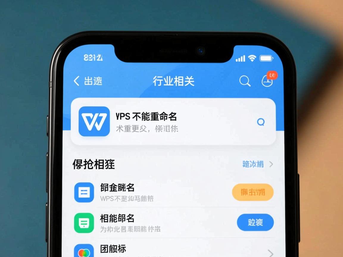 手机上wps为什么不能重命名