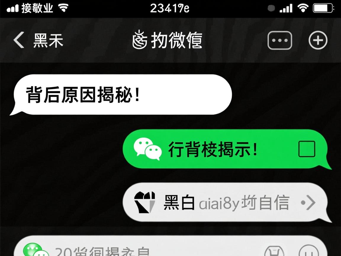 微信为何接收消息显示为黑白？背后原因揭秘！  第2张