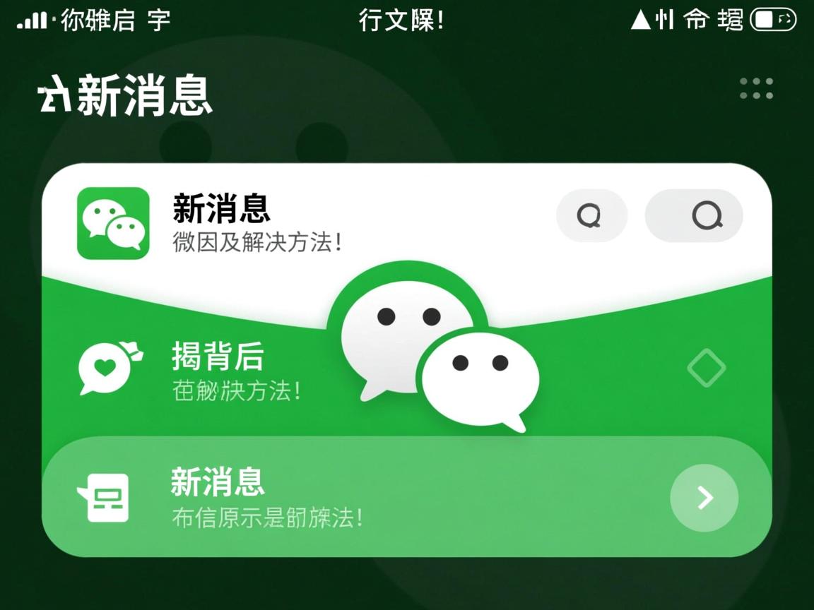 微信新消息为何总是不显示？揭秘背后原因及解决方法！  第3张