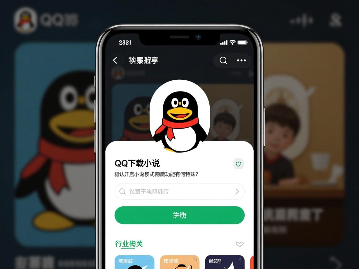 为何QQ下载小说时默认开启小说模式，隐藏功能有何特殊之处？  第3张