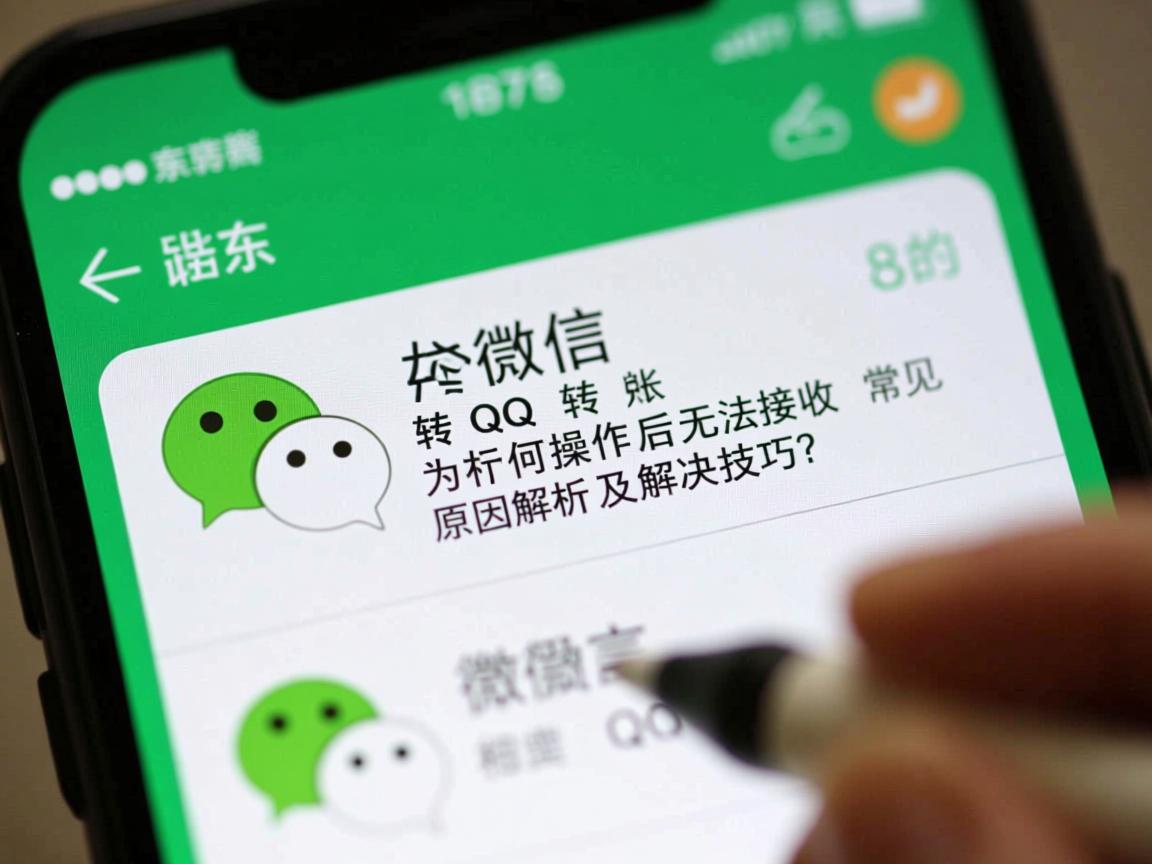 微信转QQ转账为何操作后无法接收，常见原因解析及解决技巧？  第2张