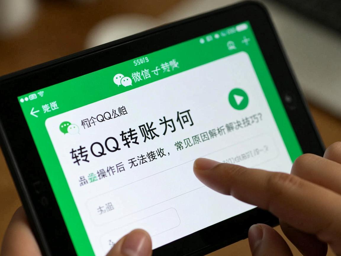 微信转QQ转账为何操作后无法接收，常见原因解析及解决技巧？  第1张