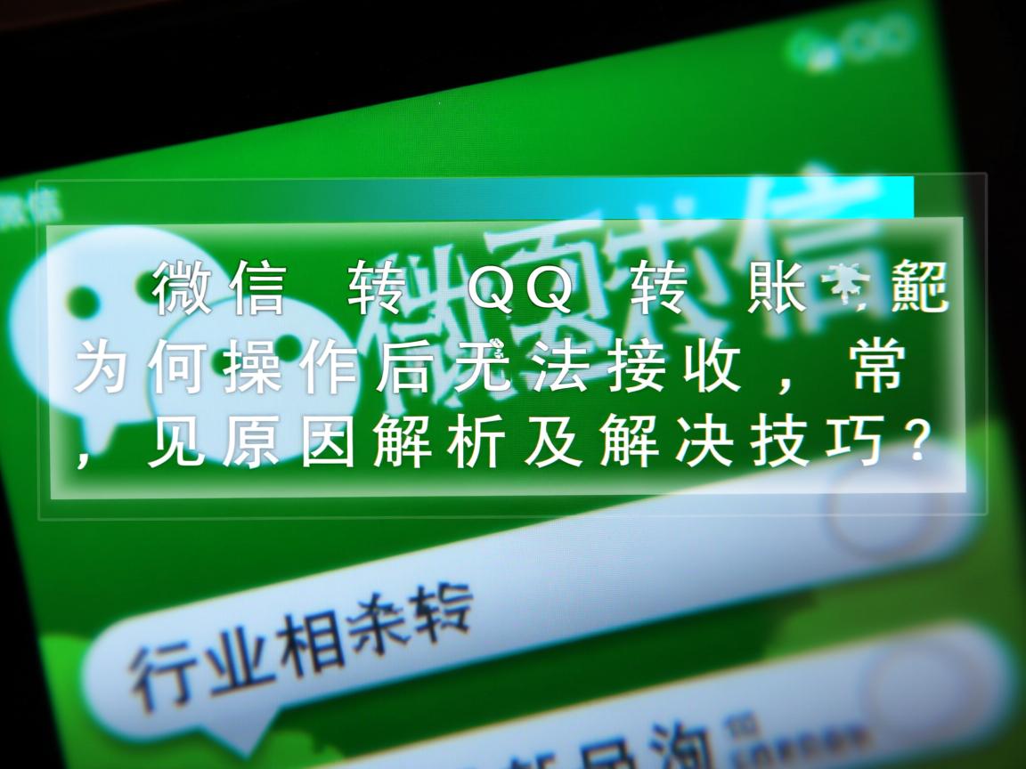 微信转QQ转账为何操作后无法接收，常见原因解析及解决技巧？  第3张