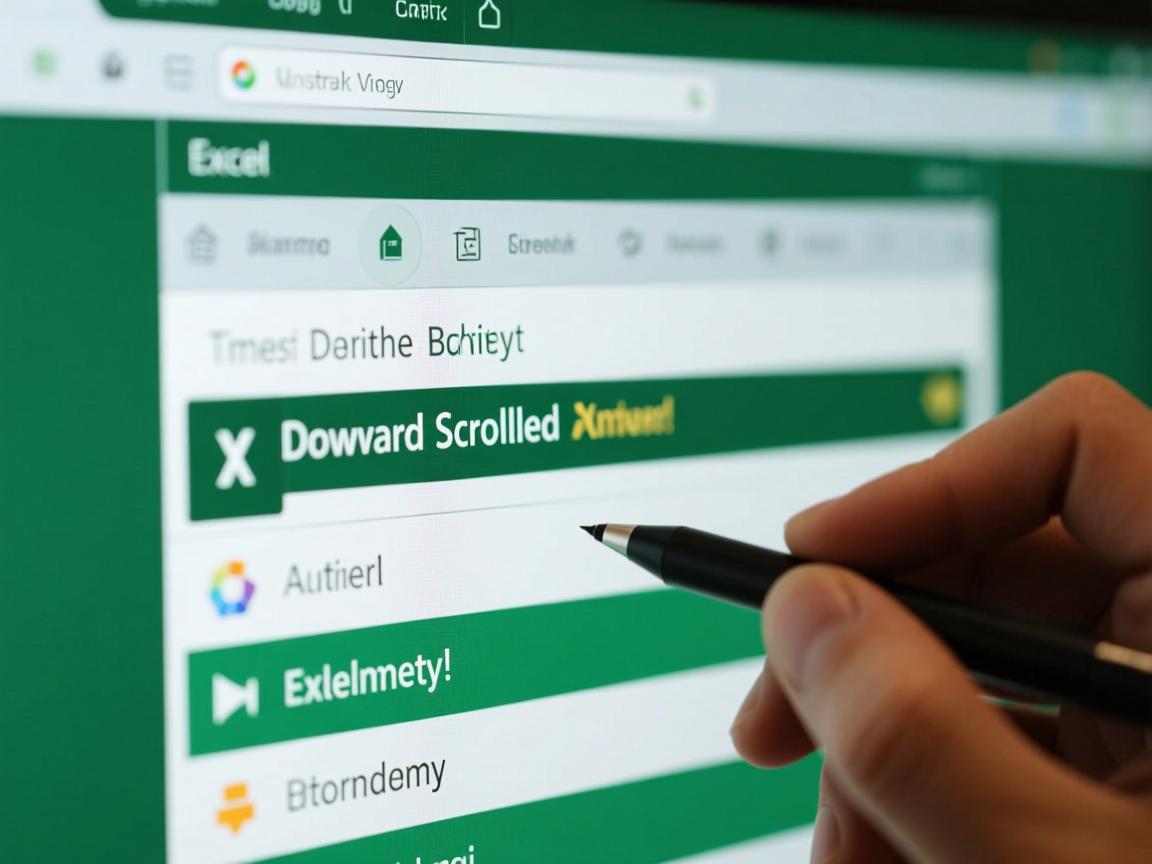 Excel为何在不知情的情况下自动向下滚动？原因揭秘！  第1张