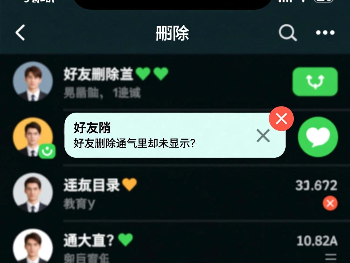 为何好友删除我时,通讯录里却未显示? 第1张 为何好友删除我时,通讯录里却未显示? 第1张