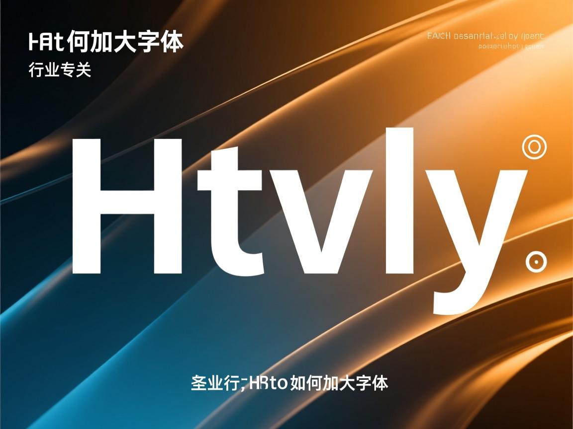 html字体如何加大字体