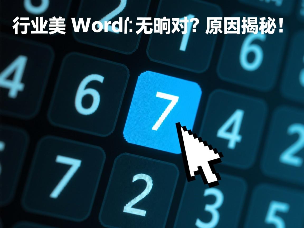 为什么在使用Word时，部分数字区域点击无响应？原因揭秘！  第2张