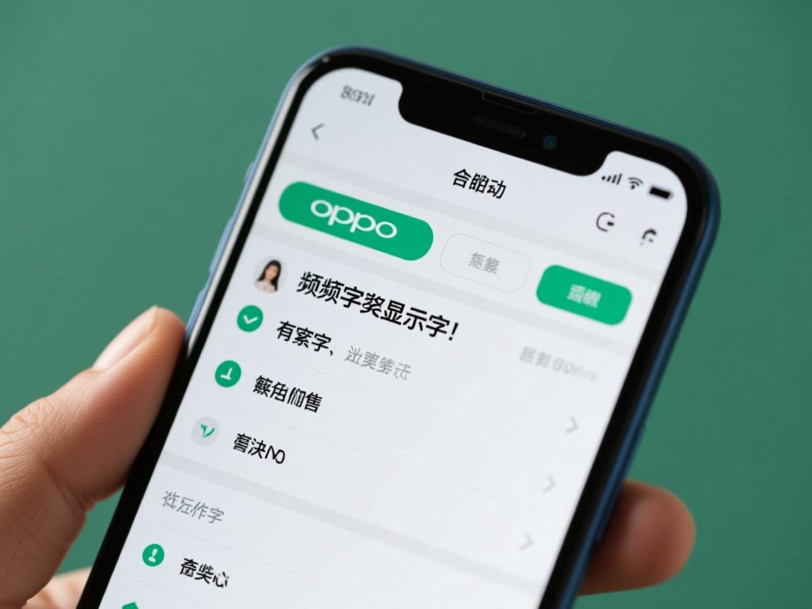 OPPO手机为何频繁出现不显示字的问题？原因分析及解决方法揭秘！  第1张