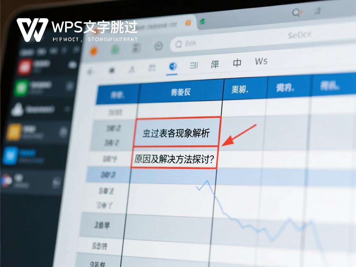 WPS文字回车跳过表格现象解析，原因及解决方法探讨？  第1张