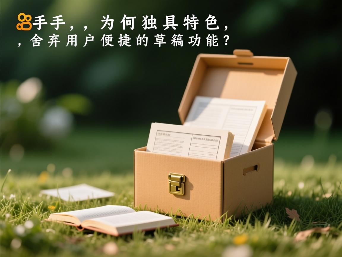 快手为何独具特色，舍弃用户便捷的草稿箱功能？  第3张