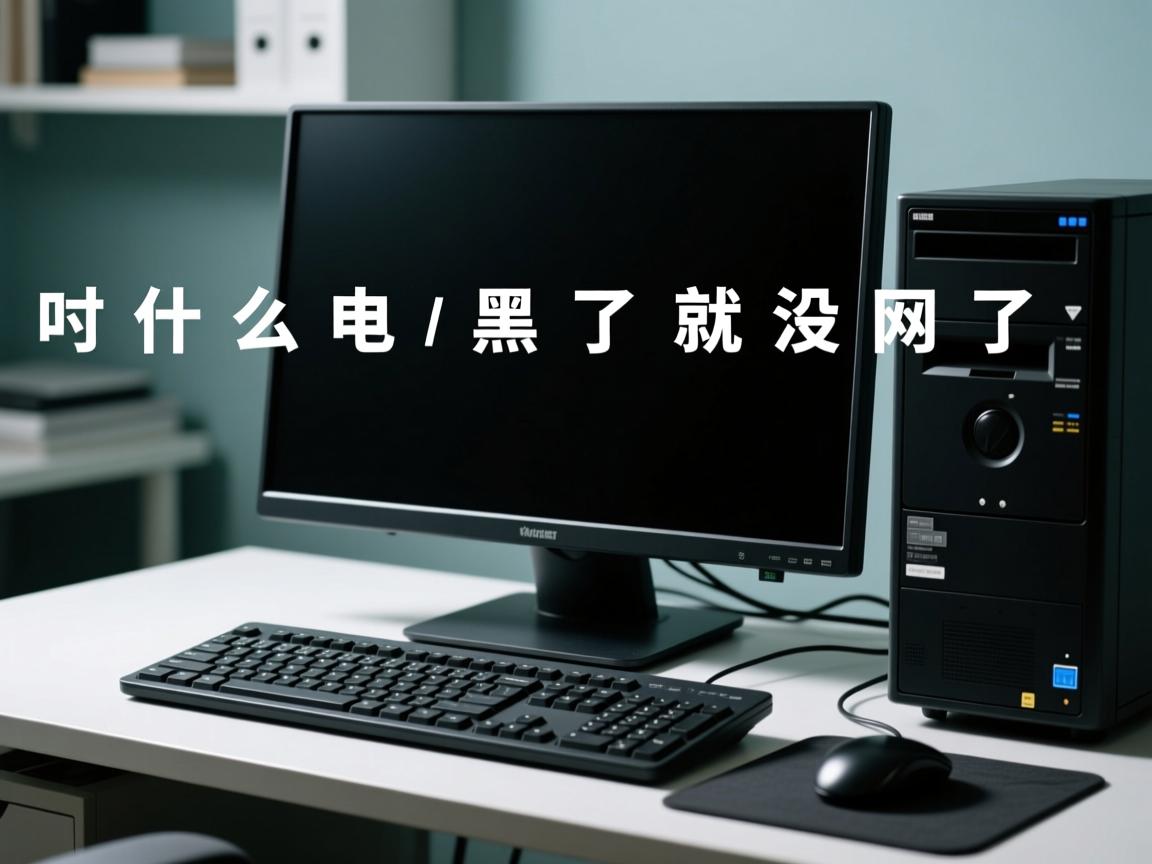 为什么电脑黑了就没网了