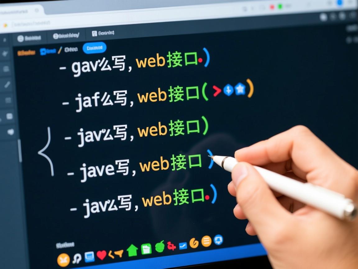 java 怎么写web接口