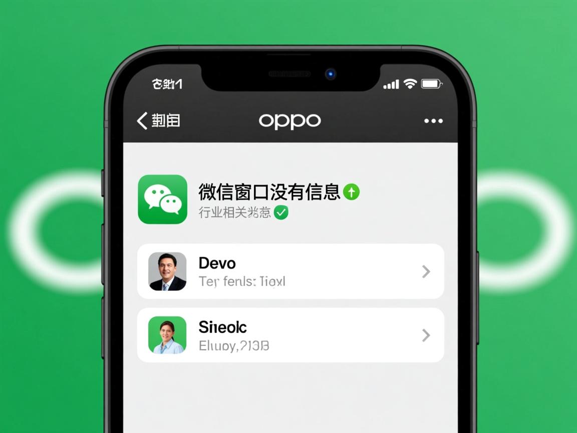 oppo为什么微信窗口没有信息