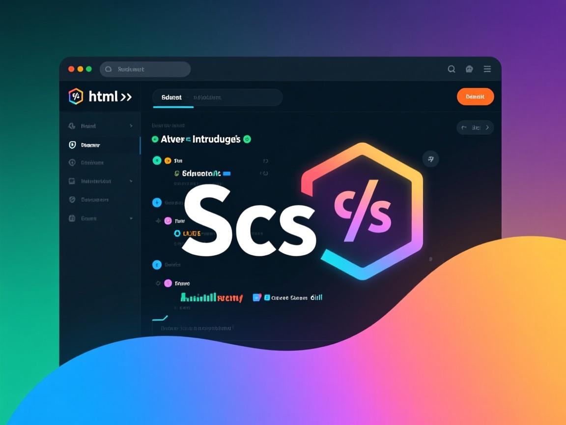 如何在html中引入scss