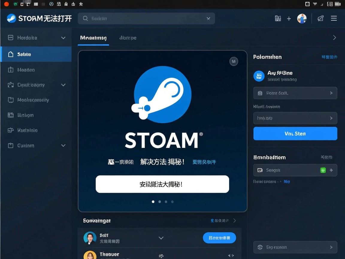 Steam安装后为何无法打开？详细原因及解决方法大揭秘！  第1张
