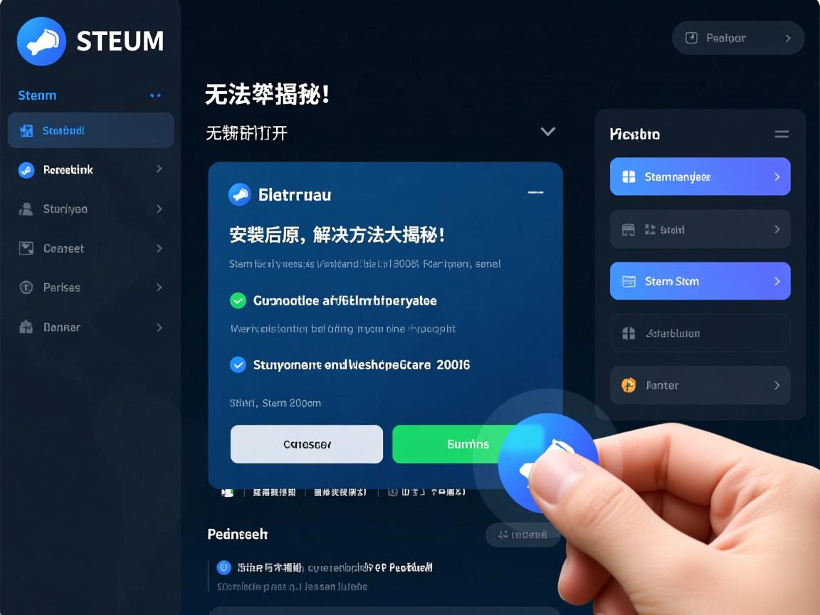 Steam安装后为何无法打开？详细原因及解决方法大揭秘！  第2张