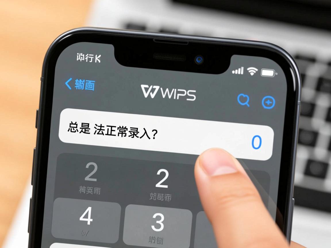 为什么手机版WPS在输入时总是无法正常录入数字0？这是什么原因导致的？  第2张