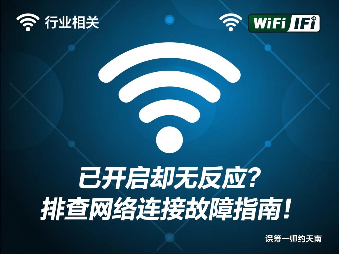 为什么wifi已开启却无反应？排查网络连接故障指南！  第3张