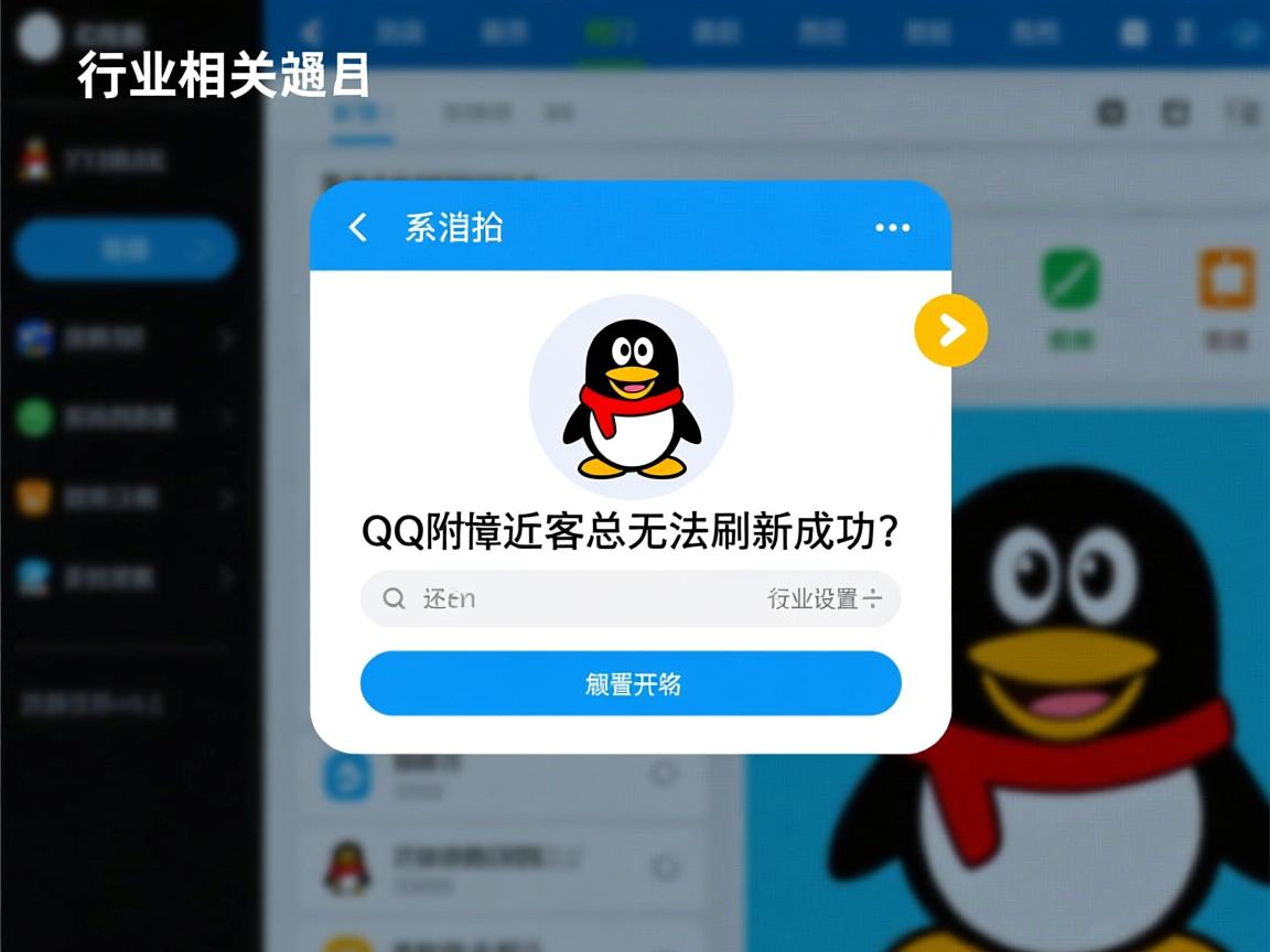 为何QQ附近访客总无法刷新成功？是系统故障还是设置问题？  第1张