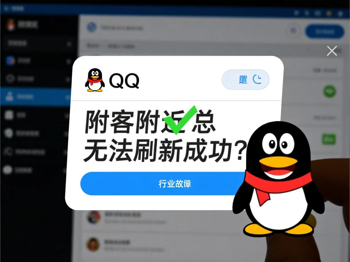 为何QQ附近访客总无法刷新成功？是系统故障还是设置问题？  第2张