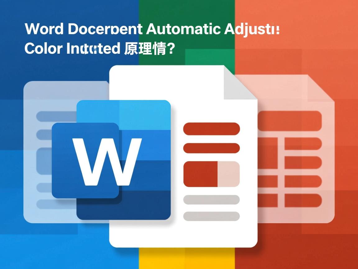 为何Word文档自动调整颜色,背后原理是什么? 第1张 为何Word文档自动调整颜色,背后原理是什么? 第1张