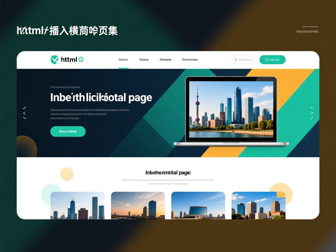 如何在html中插入横向页面