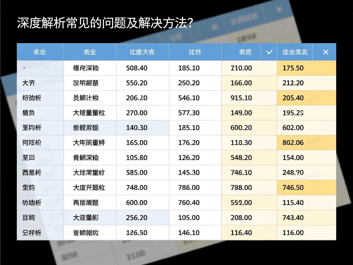 文档表格字体对不齐的原因是什么？深度解析常见问题及解决方法。  第1张