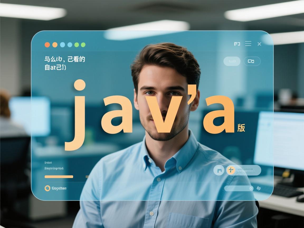 怎么看自己的java版本